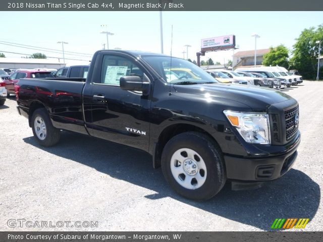 2018 Nissan Titan S Single Cab 4x4 in Magnetic Black