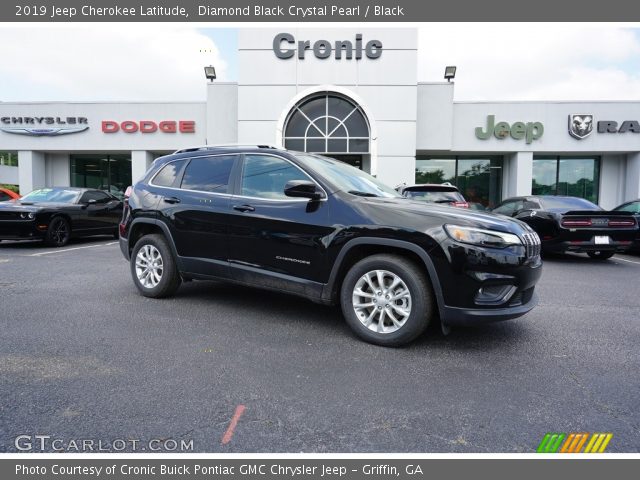 2019 Jeep Cherokee Latitude in Diamond Black Crystal Pearl