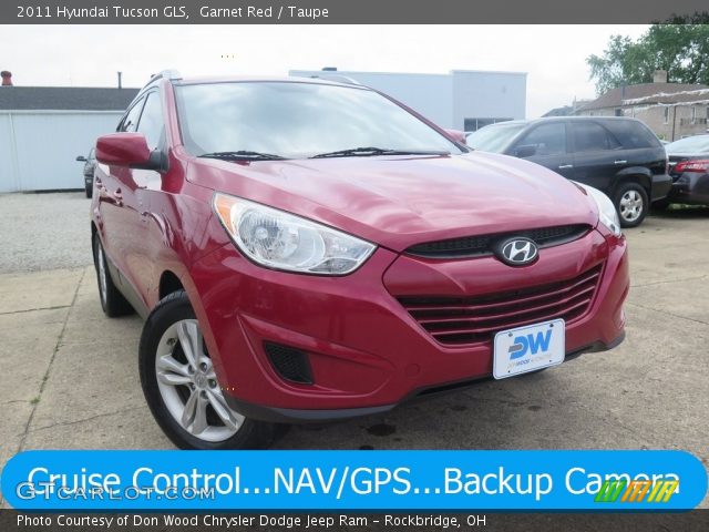 2011 Hyundai Tucson GLS in Garnet Red