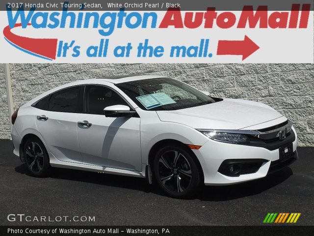 2017 Honda Civic Touring Sedan in White Orchid Pearl