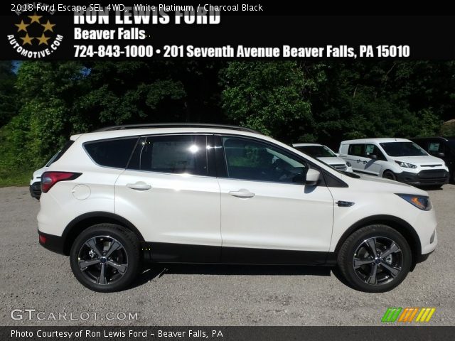 2018 Ford Escape SEL 4WD in White Platinum