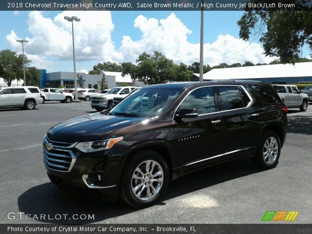 2018 Chevrolet Traverse High Country AWD in Sable Brown Metallic
