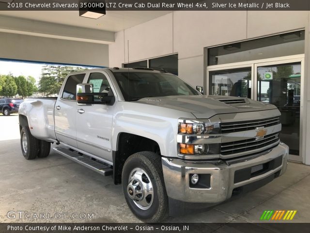 2018 Chevrolet Silverado 3500HD LTZ Crew Cab Dual Rear Wheel 4x4 in Silver Ice Metallic