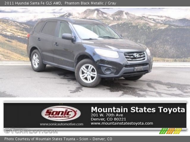 2011 Hyundai Santa Fe GLS AWD in Phantom Black Metallic