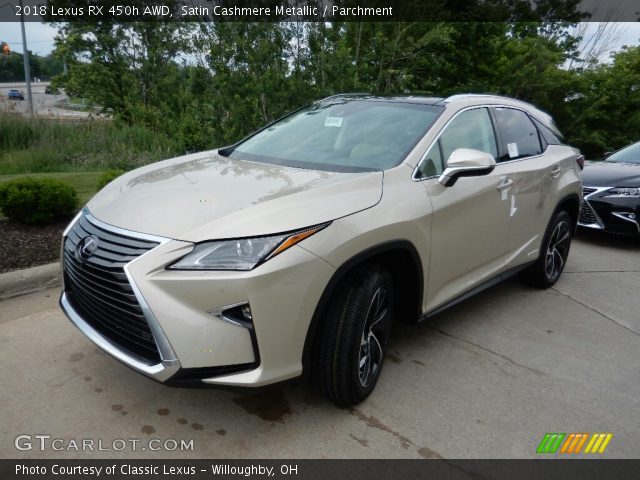 2018 Lexus RX 450h AWD in Satin Cashmere Metallic