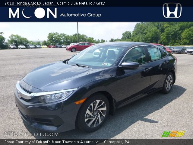 2018 Honda Civic EX Sedan in Cosmic Blue Metallic