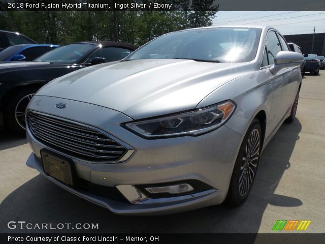 2018 Ford Fusion Hybrid Titanium in Ingot Silver