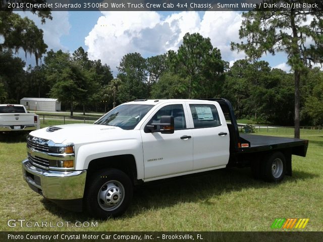 2018 Chevrolet Silverado 3500HD Work Truck Crew Cab 4x4 Chassis in Summit White