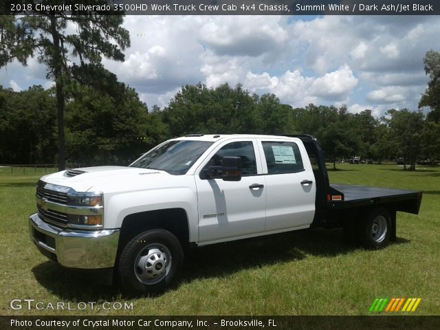 2018 Chevrolet Silverado 3500HD Work Truck Crew Cab 4x4 Chassis in Summit White