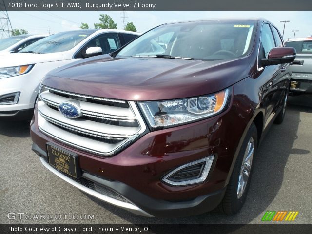 2018 Ford Edge SEL AWD in Burgundy Velvet