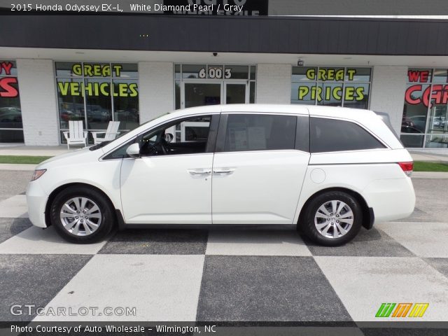 2015 Honda Odyssey EX-L in White Diamond Pearl