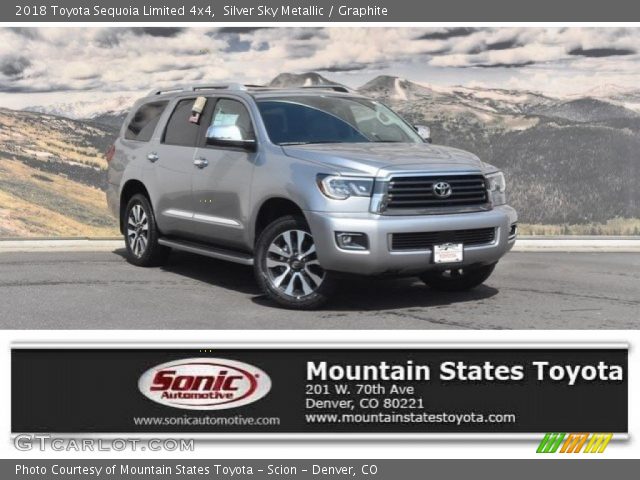 2018 Toyota Sequoia Limited 4x4 in Silver Sky Metallic