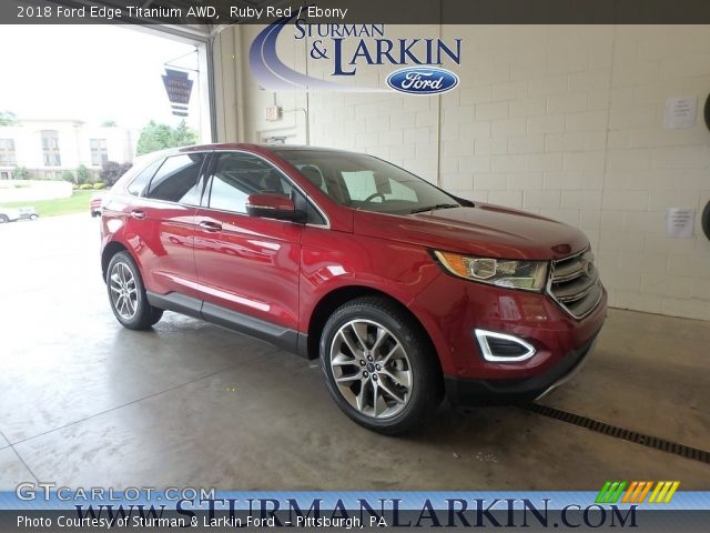 2018 Ford Edge Titanium AWD in Ruby Red