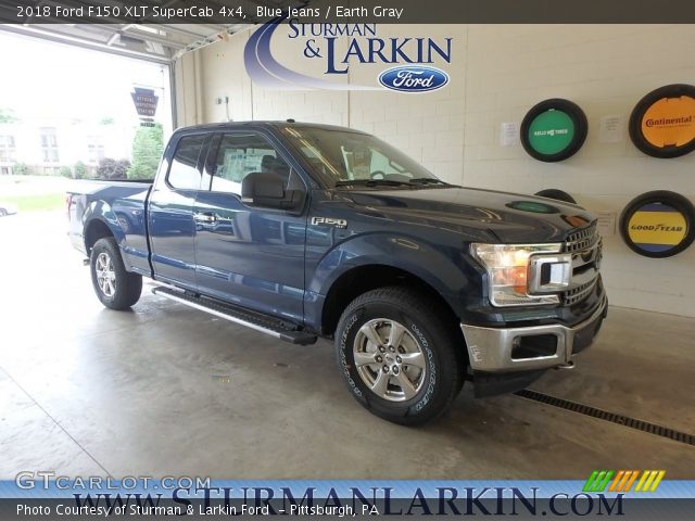 2018 Ford F150 XLT SuperCab 4x4 in Blue Jeans