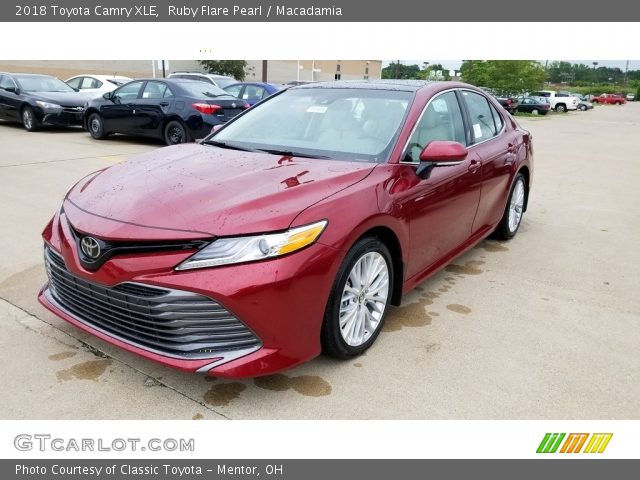 2018 Toyota Camry XLE in Ruby Flare Pearl