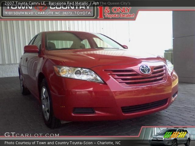 2007 Toyota Camry LE in Barcelona Red Metallic