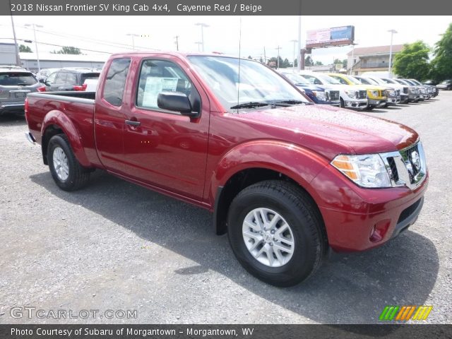 2018 Nissan Frontier SV King Cab 4x4 in Cayenne Red
