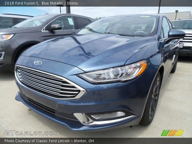 2018 Ford Fusion S in Blue Metallic