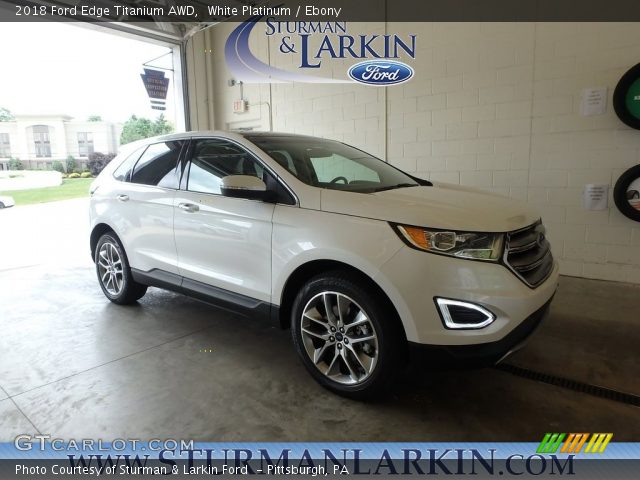 2018 Ford Edge Titanium AWD in White Platinum