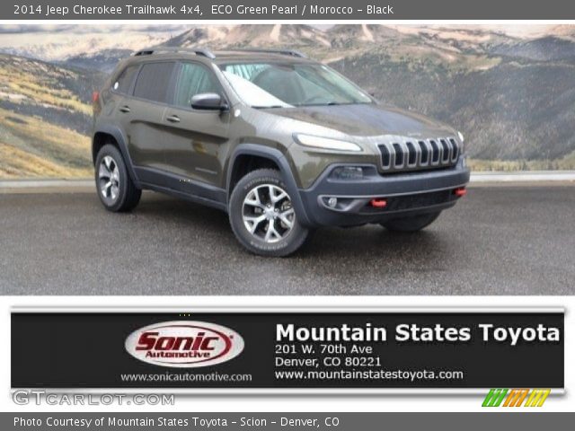 2014 Jeep Cherokee Trailhawk 4x4 in ECO Green Pearl