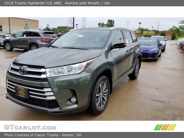 2018 Toyota Highlander XLE AWD in Alumina Jade Metallic