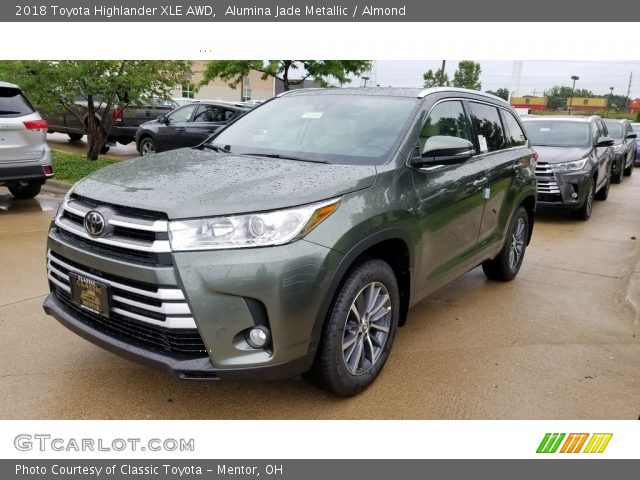 2018 Toyota Highlander XLE AWD in Alumina Jade Metallic