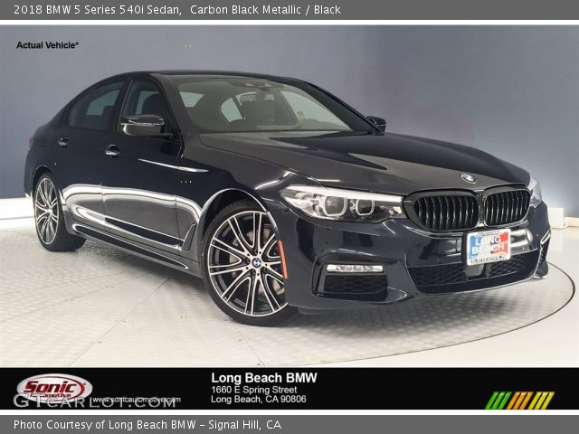 2018 BMW 5 Series 540i Sedan in Carbon Black Metallic