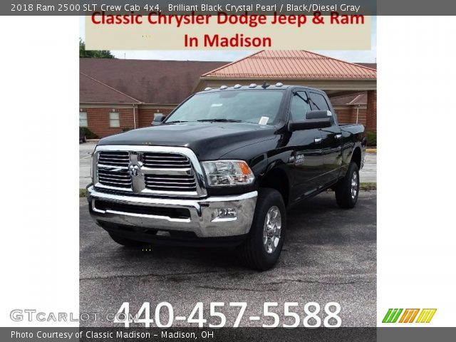 2018 Ram 2500 SLT Crew Cab 4x4 in Brilliant Black Crystal Pearl