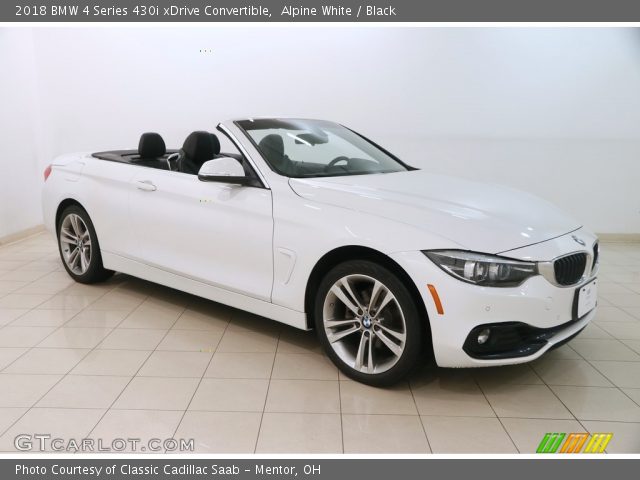 2018 BMW 4 Series 430i xDrive Convertible in Alpine White