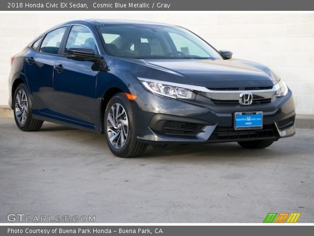 2018 Honda Civic EX Sedan in Cosmic Blue Metallic