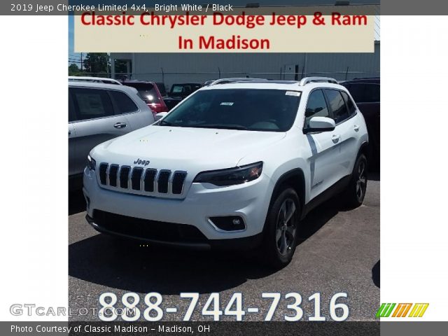 2019 Jeep Cherokee Limited 4x4 in Bright White