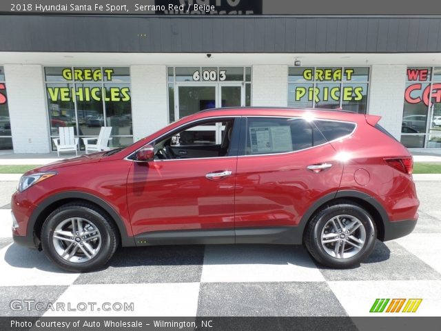 2018 Hyundai Santa Fe Sport  in Serrano Red