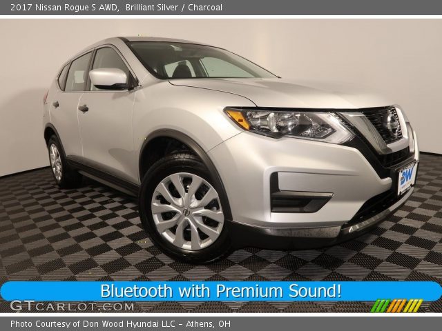 2017 Nissan Rogue S AWD in Brilliant Silver
