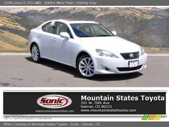 2008 Lexus IS 250 AWD in Starfire White Pearl