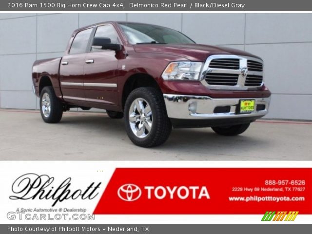 2016 Ram 1500 Big Horn Crew Cab 4x4 in Delmonico Red Pearl
