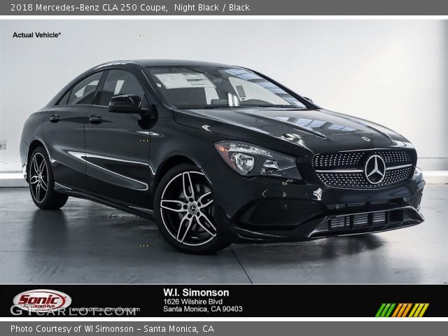 2018 Mercedes-Benz CLA 250 Coupe in Night Black