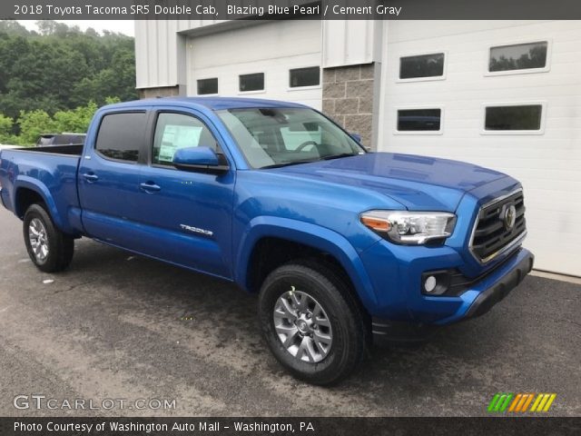 2018 Toyota Tacoma SR5 Double Cab in Blazing Blue Pearl