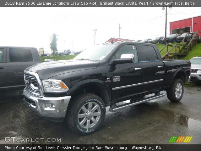 2018 Ram 2500 Laramie Longhorn Crew Cab 4x4 in Brilliant Black Crystal Pearl