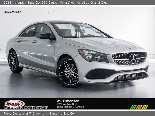 2018 Mercedes-Benz CLA 250 Coupe in Polar Silver Metallic