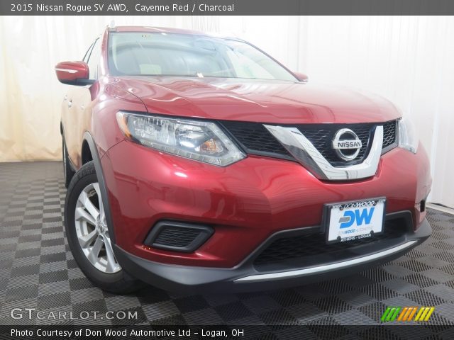 2015 Nissan Rogue SV AWD in Cayenne Red