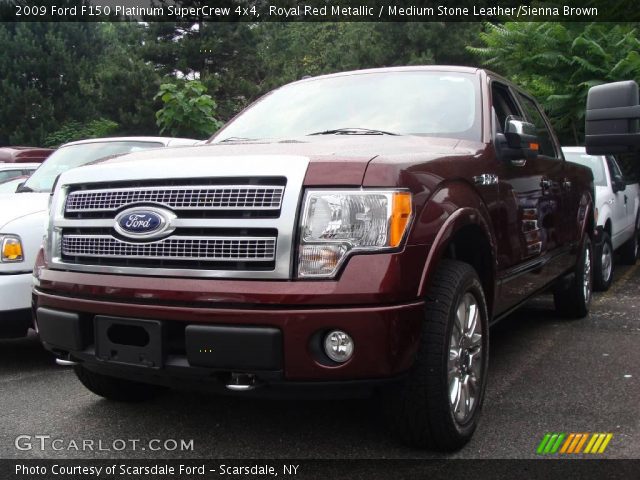 2009 Ford F150 Platinum SuperCrew 4x4 in Royal Red Metallic