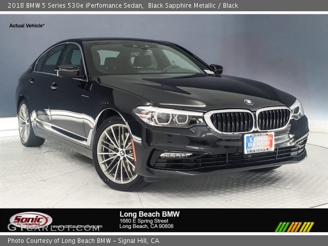 2018 BMW 5 Series 530e iPerfomance Sedan in Black Sapphire Metallic