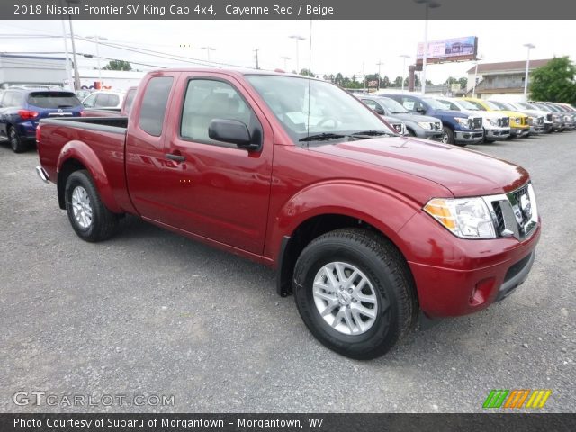 2018 Nissan Frontier SV King Cab 4x4 in Cayenne Red