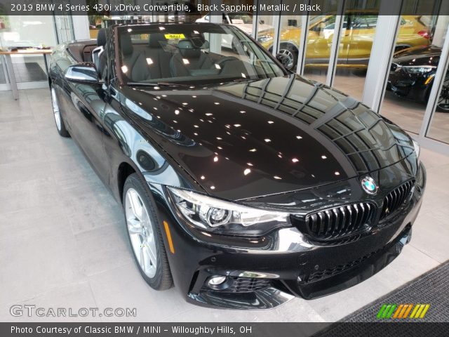 2019 BMW 4 Series 430i xDrive Convertible in Black Sapphire Metallic