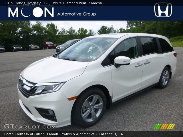 2019 Honda Odyssey EX-L in White Diamond Pearl