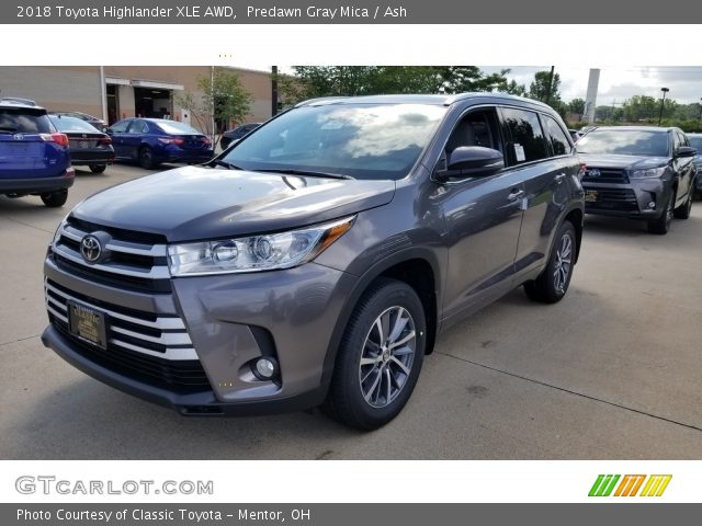 2018 Toyota Highlander XLE AWD in Predawn Gray Mica