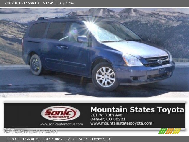 2007 Kia Sedona EX in Velvet Blue