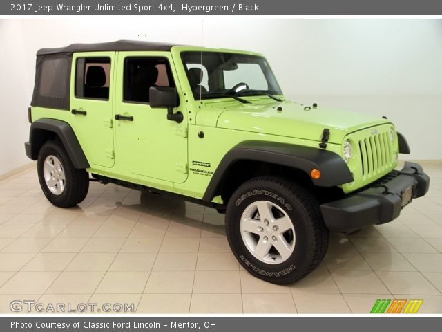 2017 Jeep Wrangler Unlimited Sport 4x4 in Hypergreen