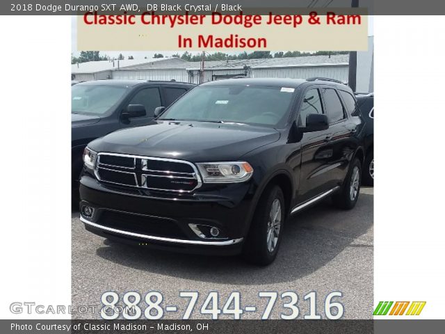 2018 Dodge Durango SXT AWD in DB Black Crystal