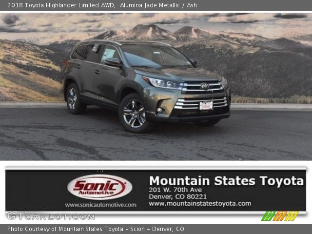 2018 Toyota Highlander Limited AWD in Alumina Jade Metallic